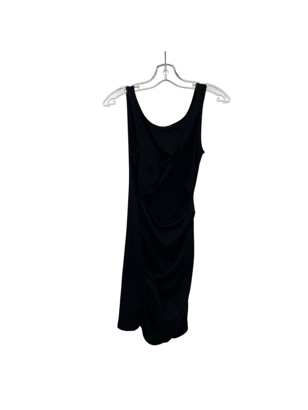 Zalalus Ruched Sheath Dress Sleeveless Black Size Small New